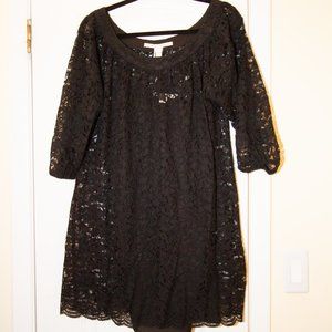 Baby Doll Black Lace Dress